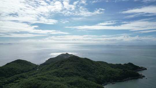 大海岛屿自然风光航拍