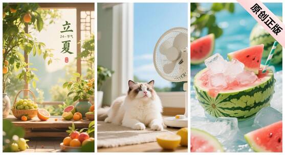 立夏 夏至 小清新 夏日悠闲时光