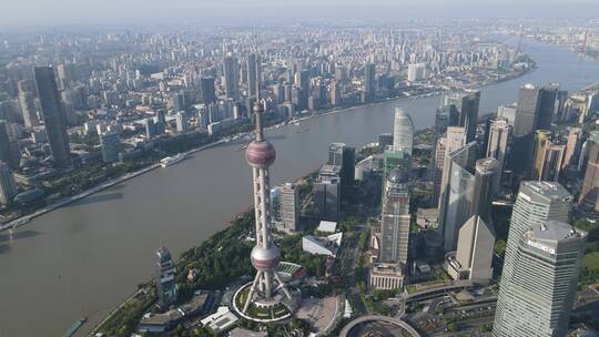 上海陆家嘴金融中心4K航拍