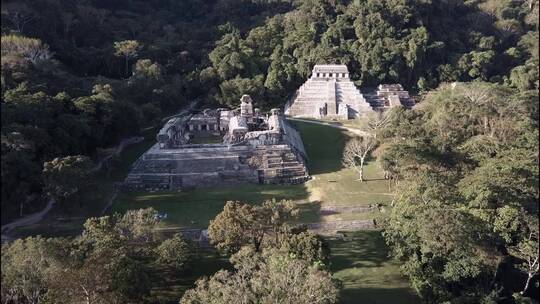 墨西哥帕伦克玛雅金字塔视频素材模板下载
