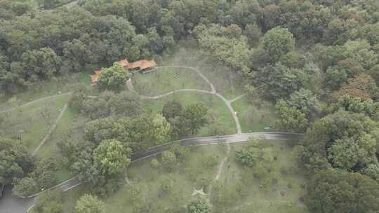 武汉青山区青山公园航拍