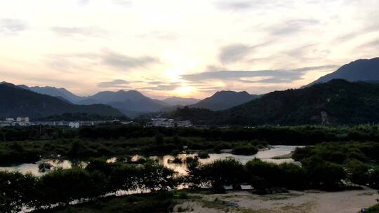 楠溪江/自然岛/风景/水面/露营