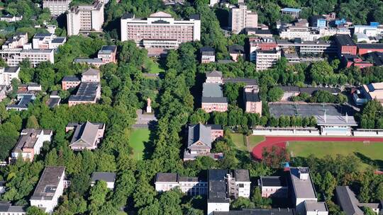 浙江大学玉泉校区航拍风光