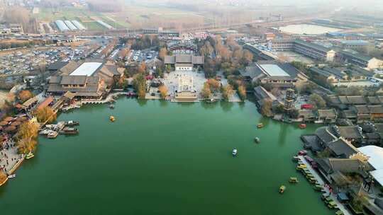 4K航拍开封朱仙镇启封故园古建筑文旅