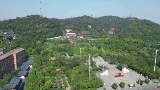 湖北鄂州市西山风景区航拍