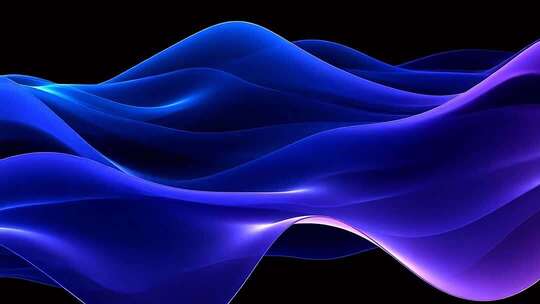蓝色抽象动感波浪背景