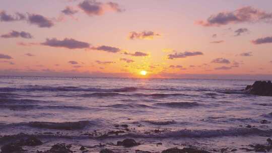 海边夕阳 唯美海边