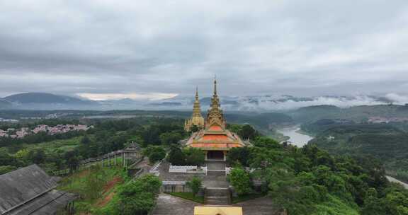 瑞丽市总佛寺航拍