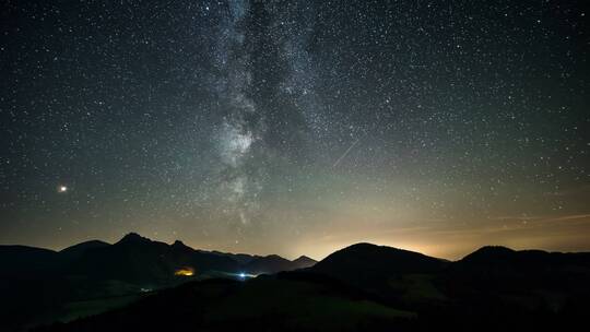 夜空星星延时视频素材模板下载