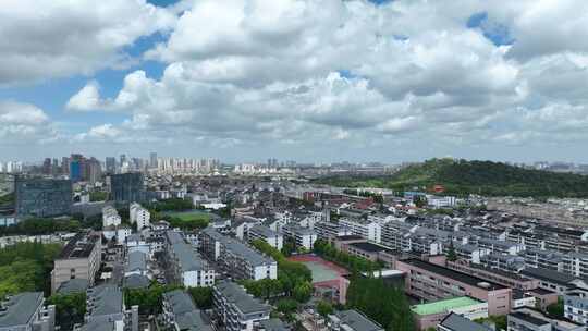 4K航拍昆山城市建筑风光大景