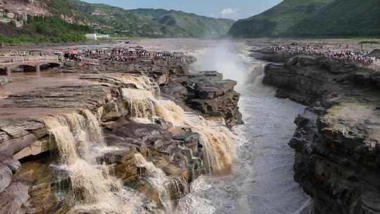 黄河黄河壶口瀑布江河山河河流奔腾河流长江