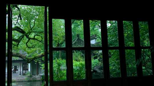 杭州西湖郭庄园林江南烟雨