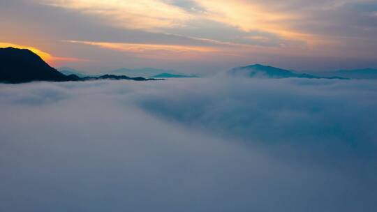 高空云海航拍延时