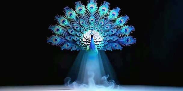 孔雀舞背景 孔雀  舞蹈背景