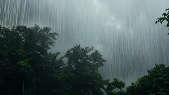 雨中的植物热带雨林 (6)