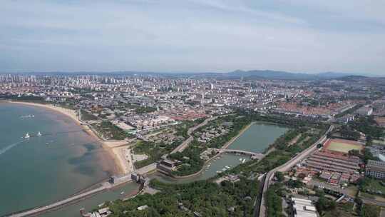 山东蓬莱海边风光大海海洋沙滩