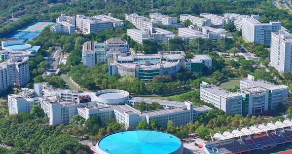 广州中医药大学航拍校园