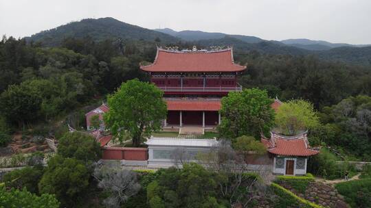 福建泉州少林寺古建筑航拍