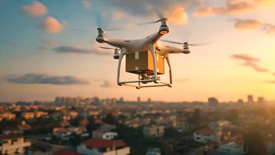 合集无人机应用 送快递送外卖环境监测测绘