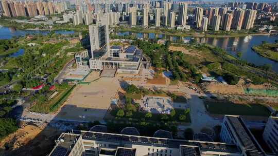 航拍福建理工大学景观