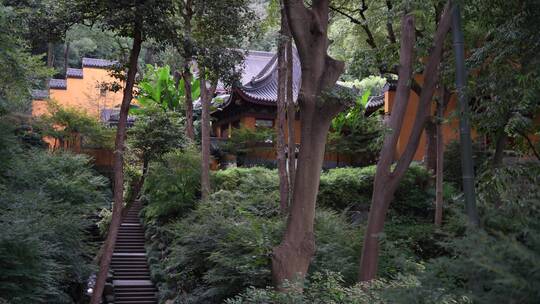 杭州飞来峰永福寺禅院风景