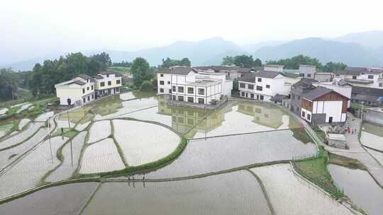 航拍贵州花溪高坡乡石门梯田-原视频