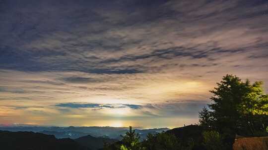 星空银河流云延时