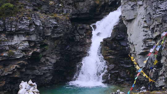 山川岩石瀑布溪流