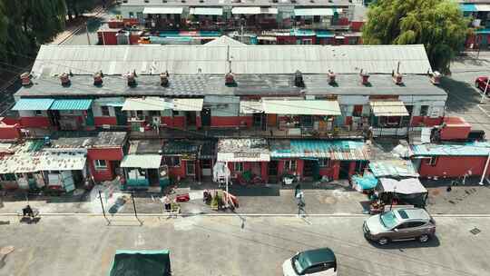 沈阳724地区航拍老城区与现代建筑