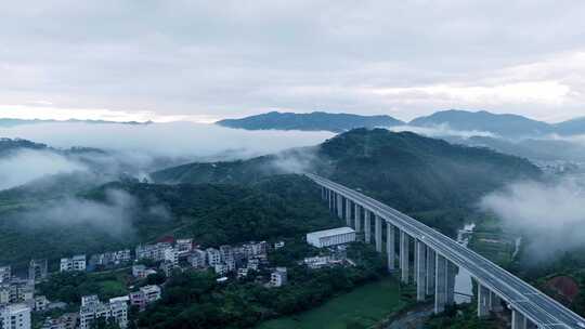 高速公路 高速 航拍高速 高速山区