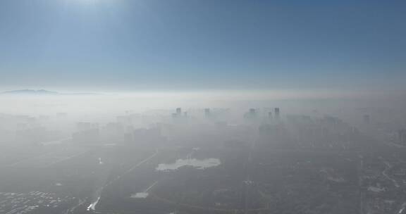 城市风光洛阳平流雾新区