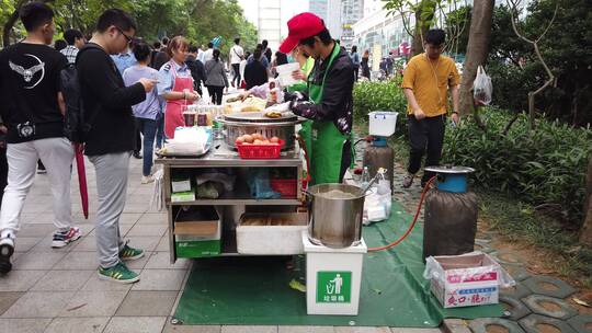 早餐 上班族 上班 路边摊