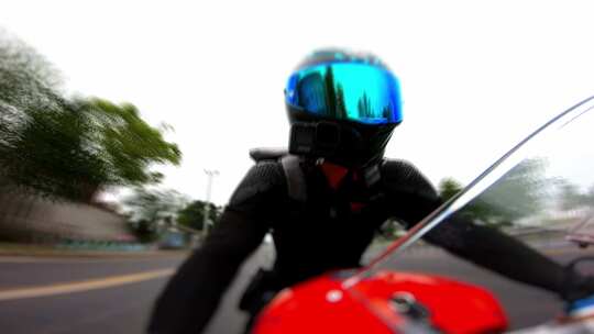 杜卡迪高速骑行视频素材模板下载