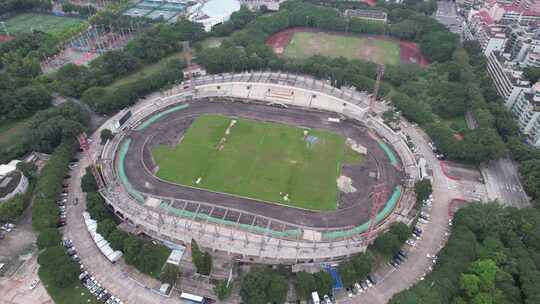 广东中山城市风光地标建筑航拍