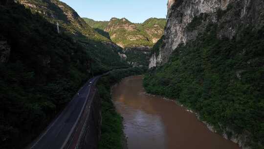 贵州赤水河谷旅游公路G212美酒河航拍