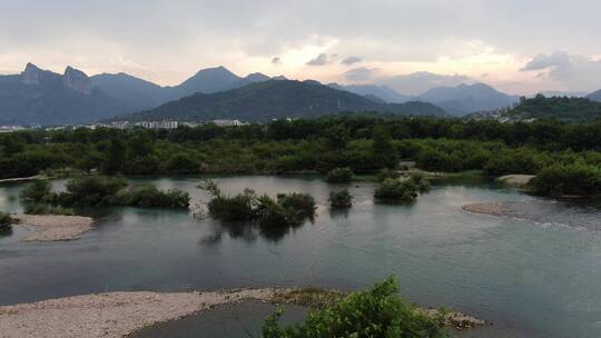 楠溪江/自然岛/风景/水面/露营