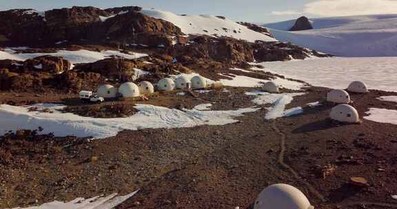 南极，营地基地，科学站，雪