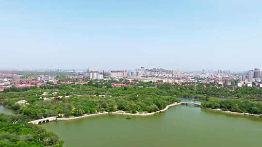 沧州市人民公园航拍