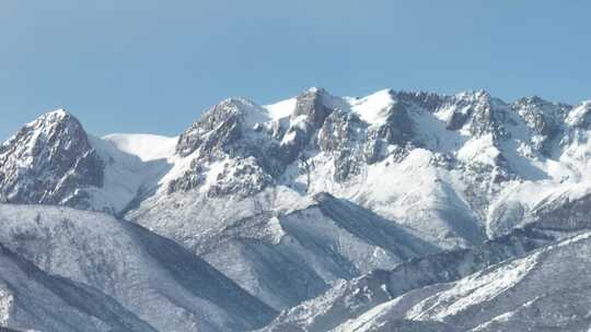 冬季雪山航拍合集01