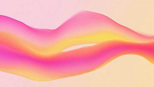 渐变色彩抽象动感波浪画面