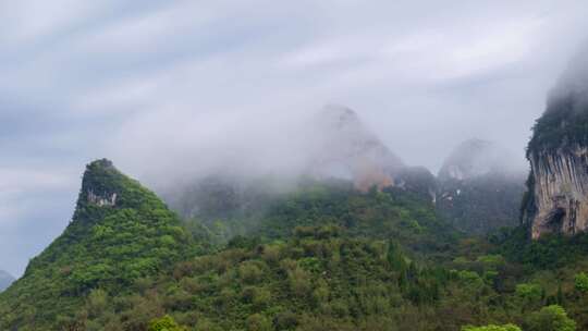 阳朔月亮山景区延时拍摄