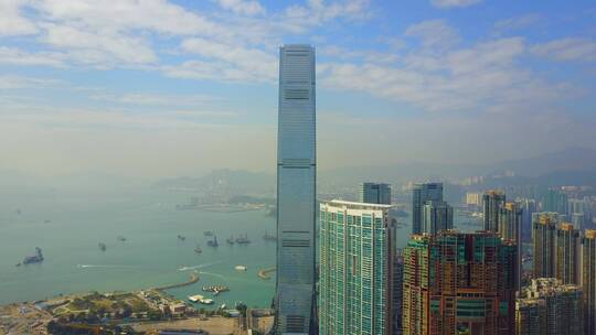 航拍香港城市风光