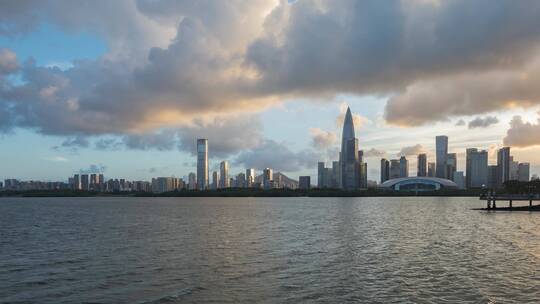 深圳湾后海企业超级总部建筑群风光视频素材模板下载