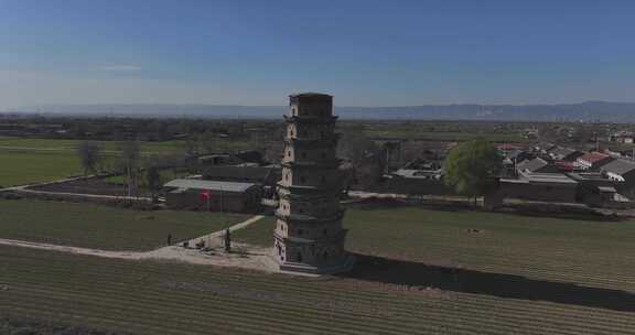 山西 临汾 襄汾 古建筑 寺庙 琉璃塔