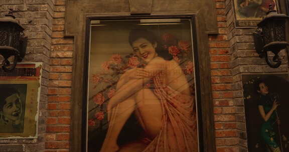上海年代感舞女海报