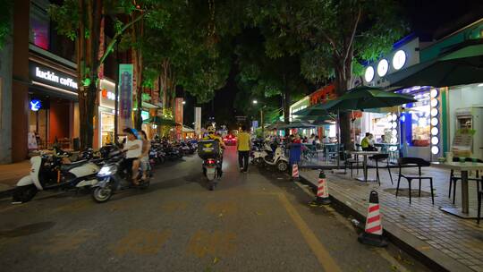 街头逛街路边摊市井集市街景夜市夜店