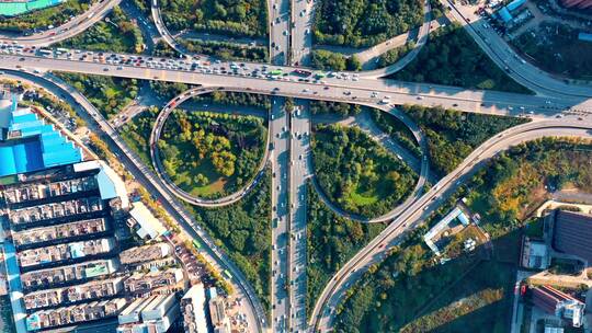 西安 鼓楼 街景 航拍 空中俯瞰