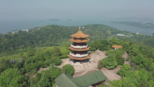 鹿顶山中景环绕飞视频素材模板下载