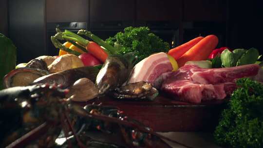 各种新鲜蔬菜食材