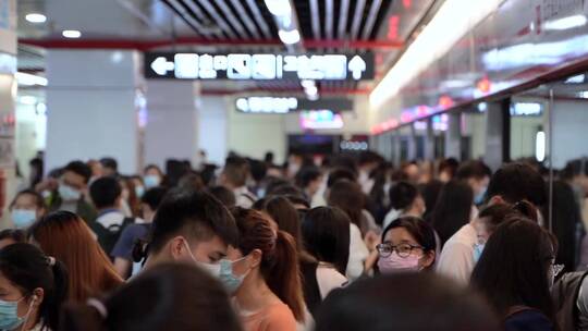 长沙地铁人流-地铁LCD显示屏视频素材模板下载